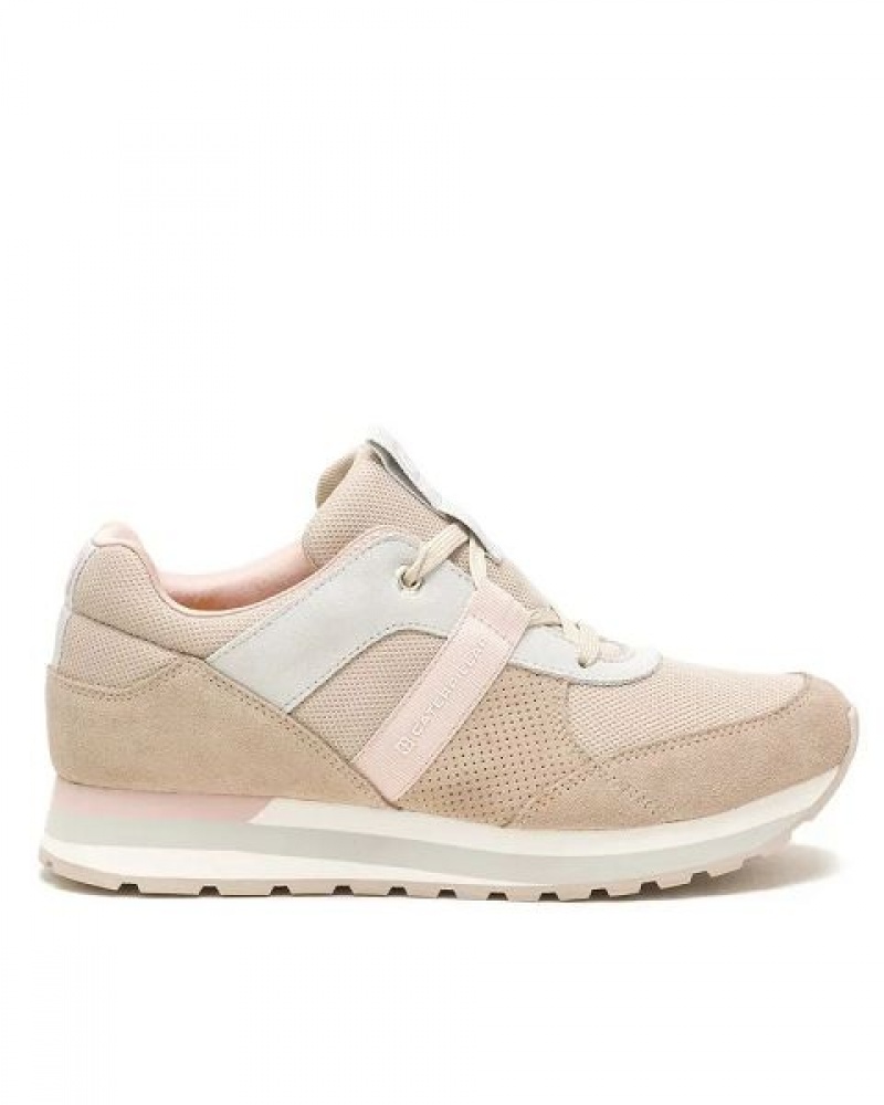 Beige Women's Caterpillar Ventura Elevated Sneakers | 604235-YUV