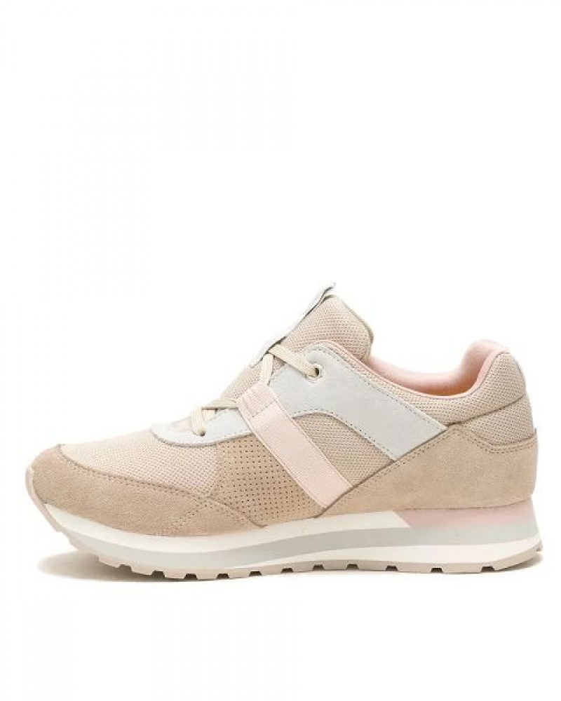 Beige Women's Caterpillar Ventura Elevated Sneakers | 604235-YUV