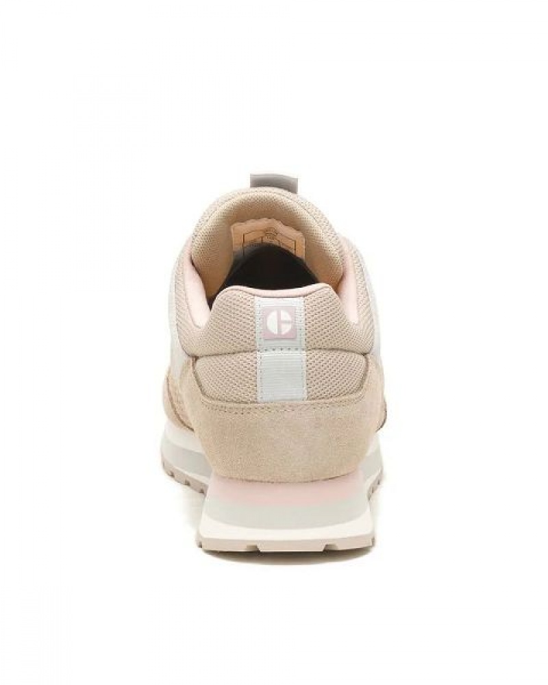 Beige Women's Caterpillar Ventura Elevated Sneakers | 604235-YUV