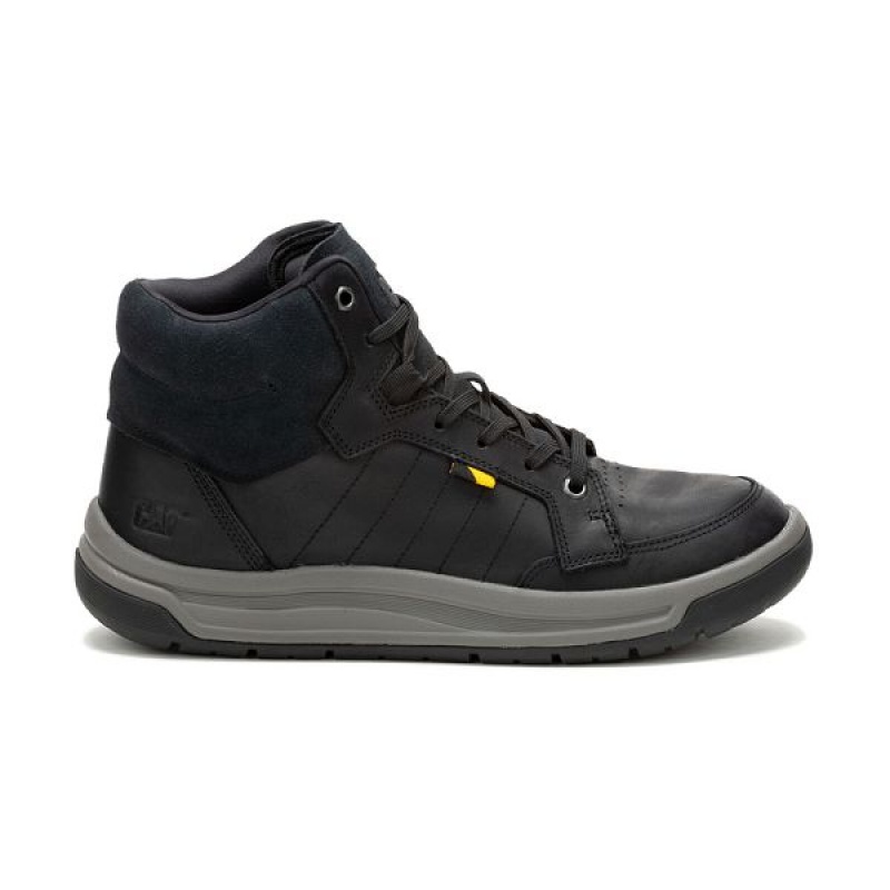 Black Men's Caterpillar Apa Cush Mid Boots | 084596-YOV