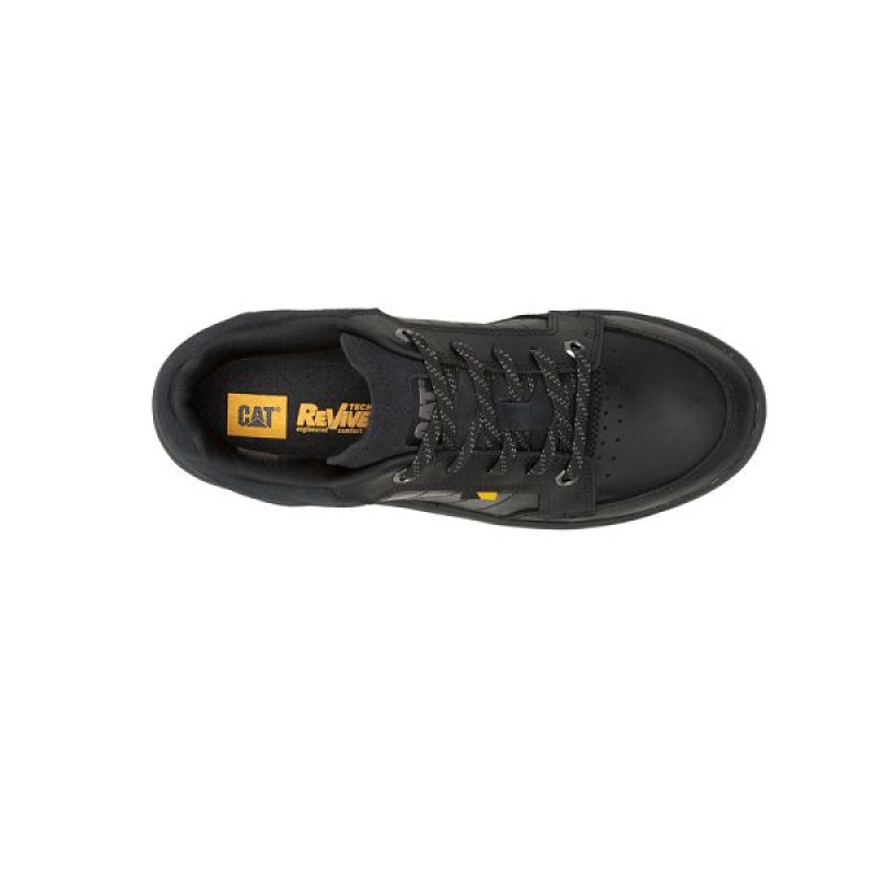 Black Men's Caterpillar Apa Cush Sneakers | 603587-ARK