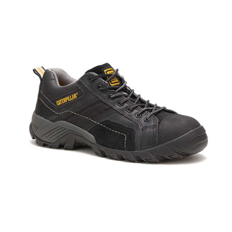 Black Men's Caterpillar Argon Composite Toe Work Shoes | 305147-UPE