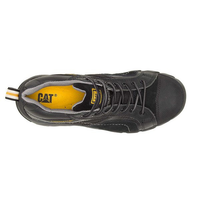 Black Men's Caterpillar Argon Composite Toe Work Shoes | 305147-UPE