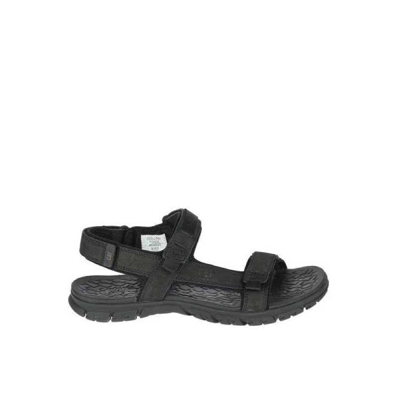 Black Men's Caterpillar Atchison Cat Sandals | 870195-LDW