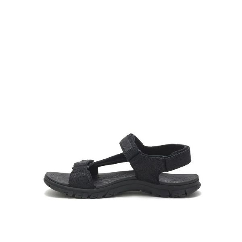 Black Men's Caterpillar Atchison Cat Sandals | 870195-LDW