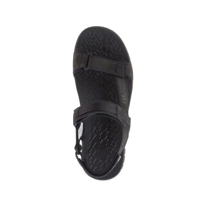 Black Men's Caterpillar Atchison Cat Sandals | 870195-LDW