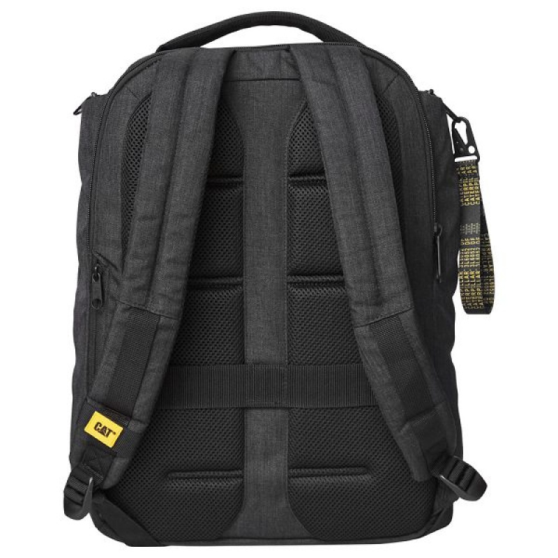 Black Men's Caterpillar B. Holt Business Backpack | 739216-UVF