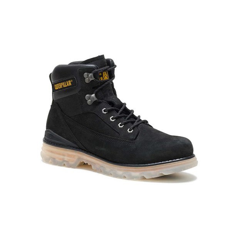 Black Men's Caterpillar Baseplate Boots | 690851-QKM