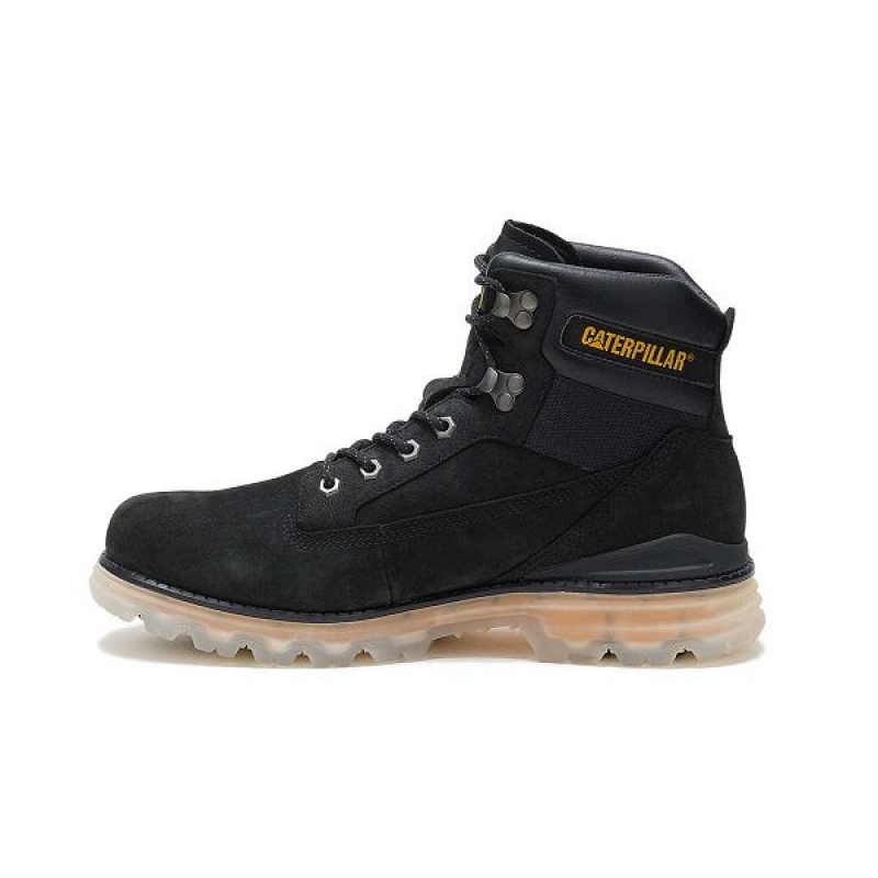 Black Men's Caterpillar Baseplate Boots | 690851-QKM