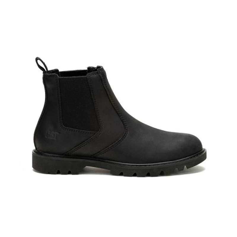 Black Men's Caterpillar Bruiser Chelsea Boots | 581972-LHD