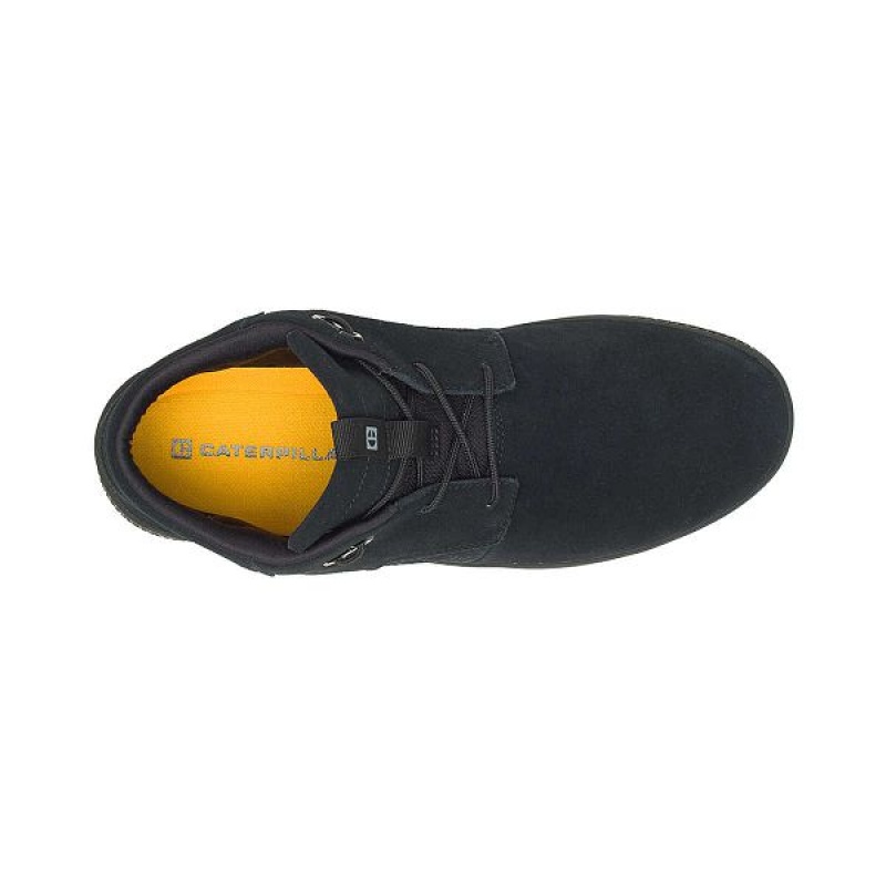 Black Men's Caterpillar CODE Pause Mid Sneakers | 501947-CST