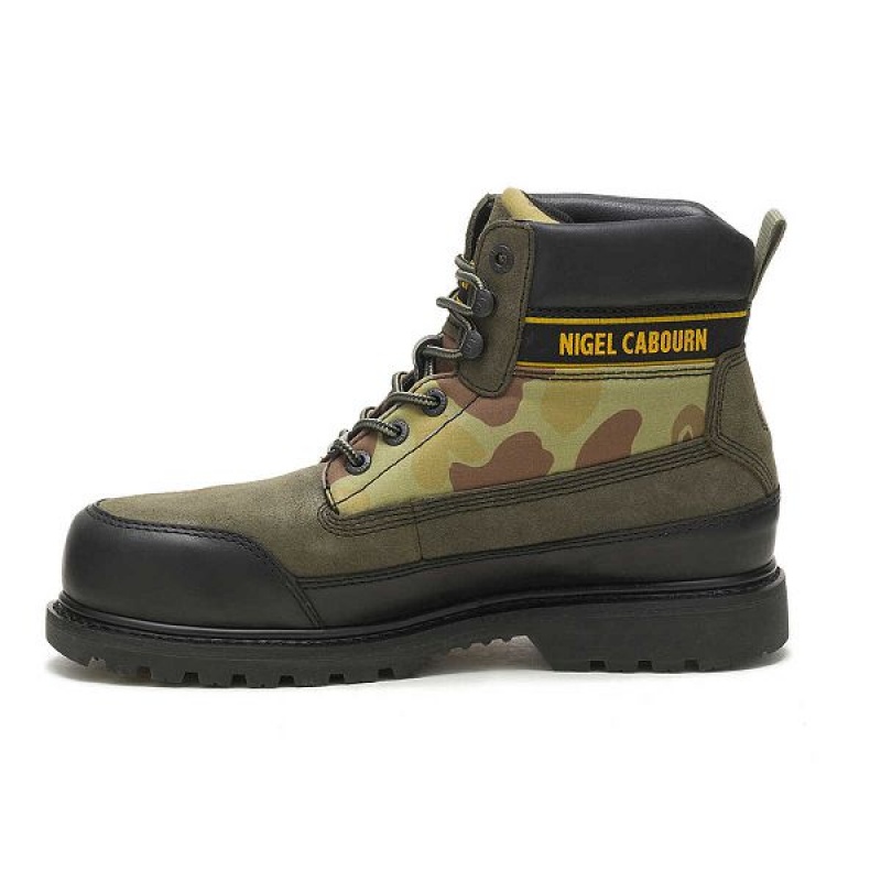 Black Men's Caterpillar Cat Footwear x Nigel Cabourn Utah Boots | 318970-LVT