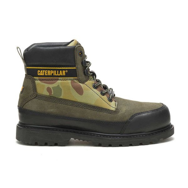 Black Men\'s Caterpillar Cat Footwear x Nigel Cabourn Utah Boots | 318970-LVT