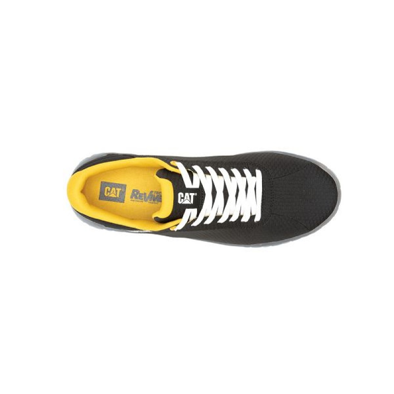 Black Men's Caterpillar Eco Hex + Sneakers | 953164-PNJ