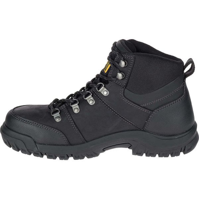 Black Men's Caterpillar Framework S3 WR HRO SRA Steel Toe Work Boots | 964285-EBI