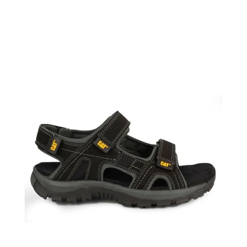 Black Men's Caterpillar Giles Sandals | 172893-YSQ