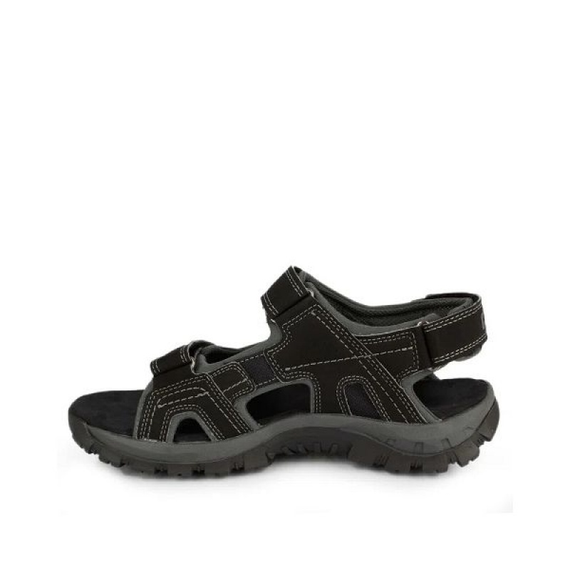 Black Men's Caterpillar Giles Sandals | 172893-YSQ