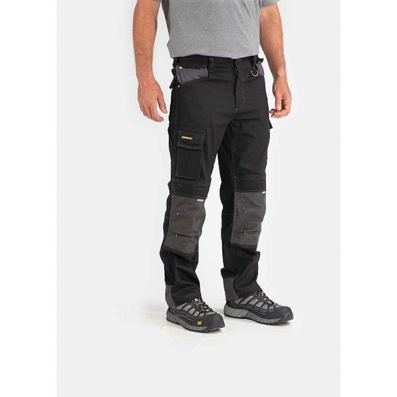 Black Men's Caterpillar H2O Defender Pants | 478125-JEL