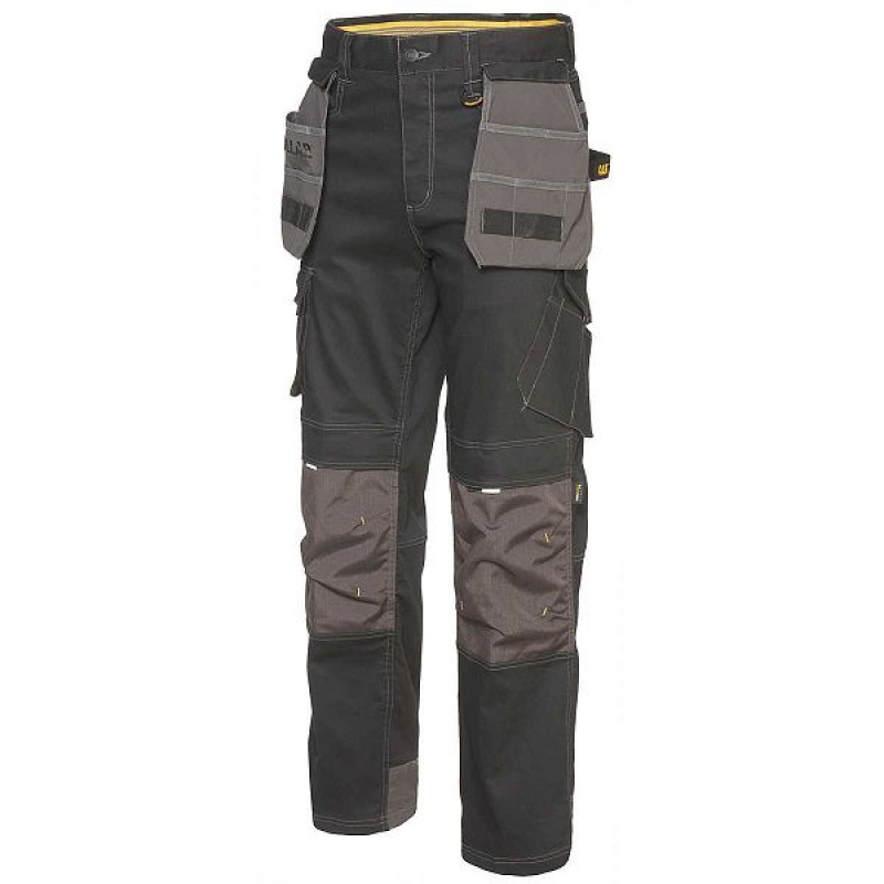 Black Men\'s Caterpillar H2O Defender Pants | 478125-JEL