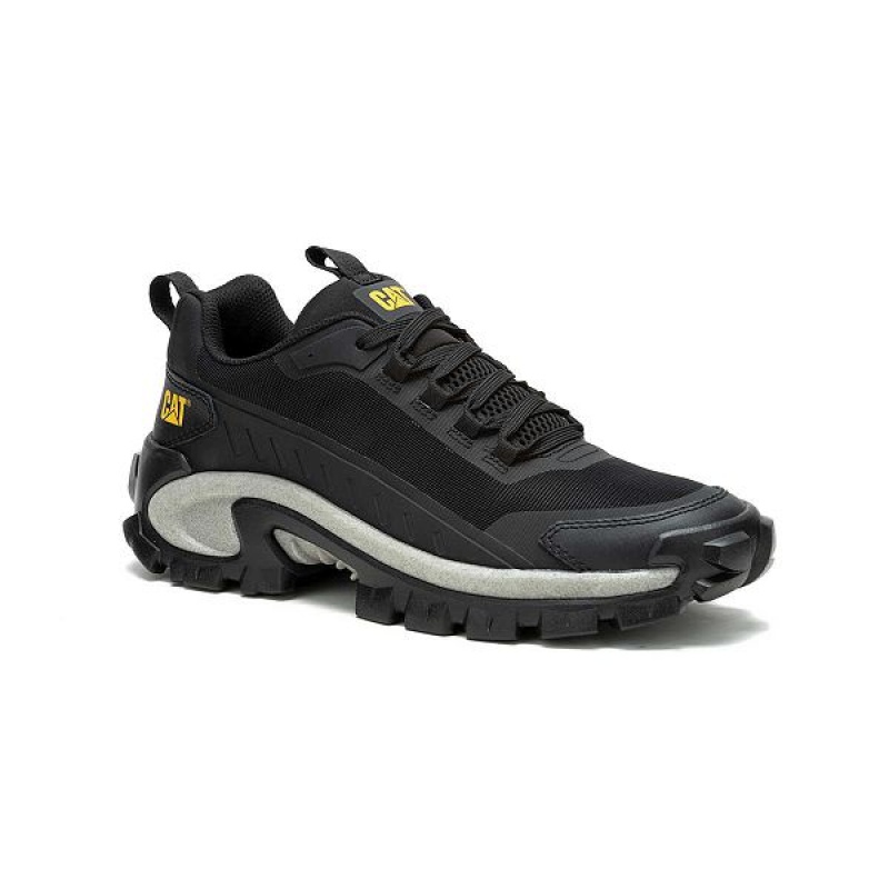 Black Men's Caterpillar Intruder Lightning Mesh Sneakers | 479163-KYL