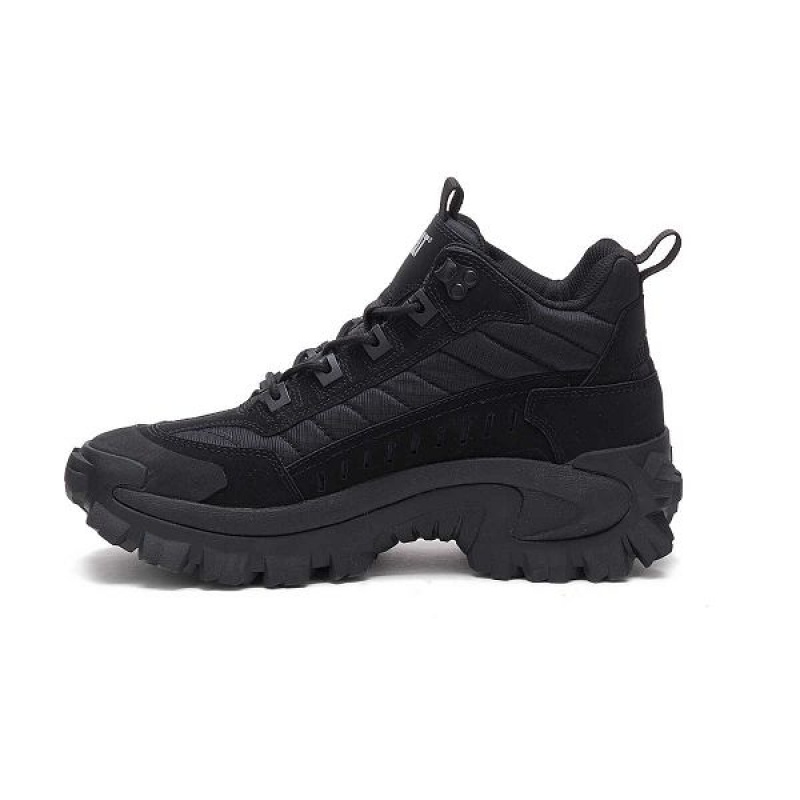 Black Men's Caterpillar Intruder Mid Sneakers | 301458-YST