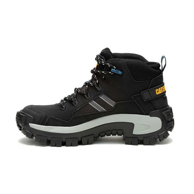 Black Men's Caterpillar Invader Mid Vent Composite Toe Work Boots | 719460-LYC