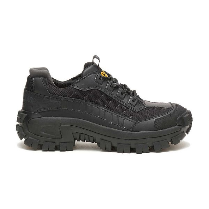 Black Men\'s Caterpillar Invader Steel Toe Work Shoes | 523648-PNJ