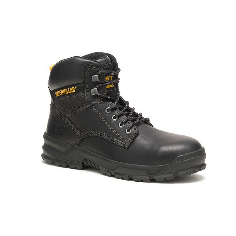 Black Men's Caterpillar Mobilize Alloy Toe Work Boots | 061752-RLG