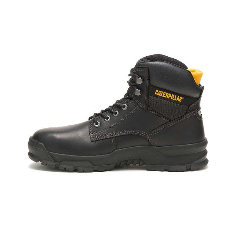 Black Men's Caterpillar Mobilize Alloy Toe Work Boots | 061752-RLG