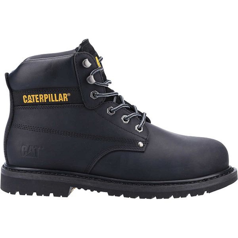 Black Men's Caterpillar Powerplant ST HRO SRA Work Boots | 809427-CGK