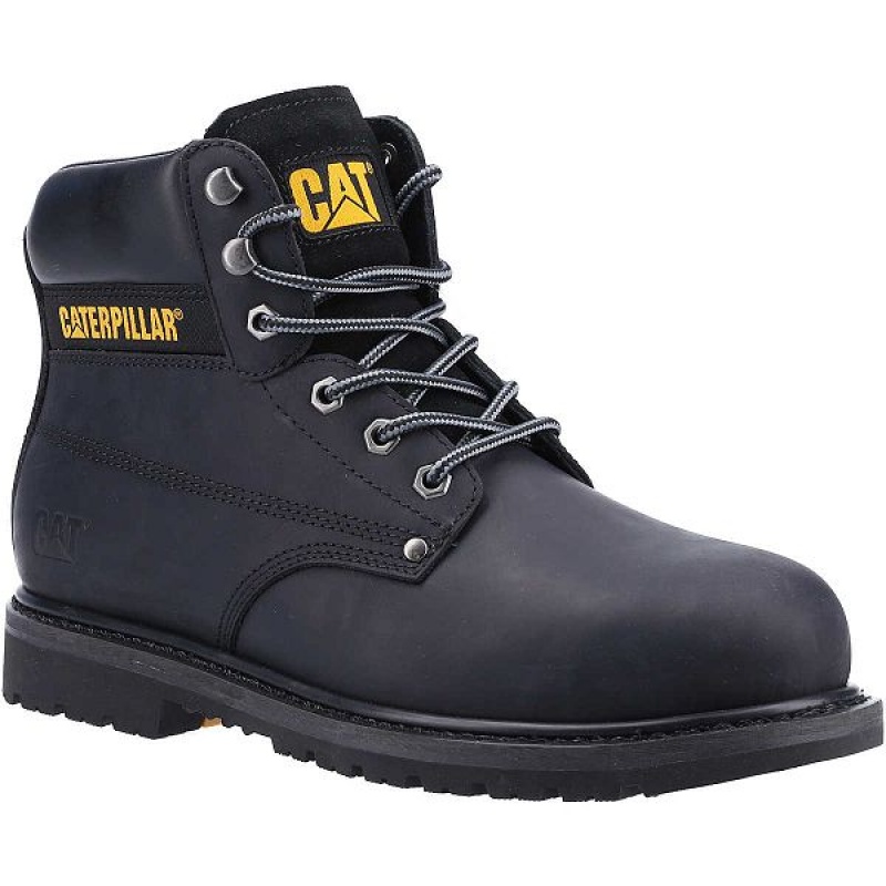 Black Men's Caterpillar Powerplant ST HRO SRA Work Boots | 809427-CGK