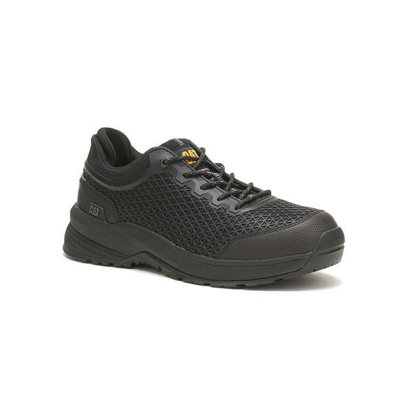 Black Men's Caterpillar Streamline 2.0 Composite Toe Work Shoes | 057894-FSD