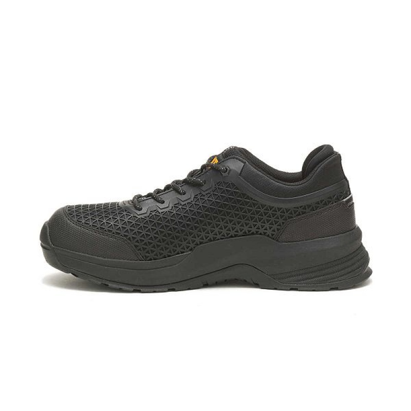 Black Men's Caterpillar Streamline 2.0 Composite Toe Work Shoes | 057894-FSD