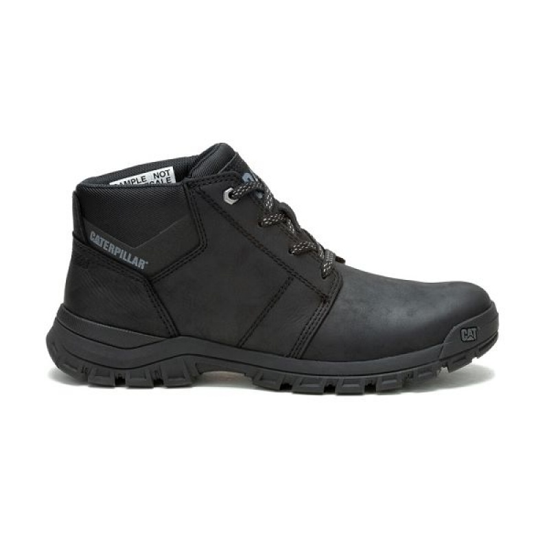 Black Men's Caterpillar Threshold Chukka Chukka Boots | 680243-RWB