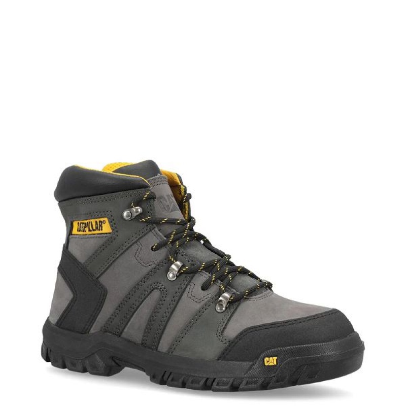 Black Men's Caterpillar Threshold HKR ST M4M Industrial Work Boots | 139876-OLM