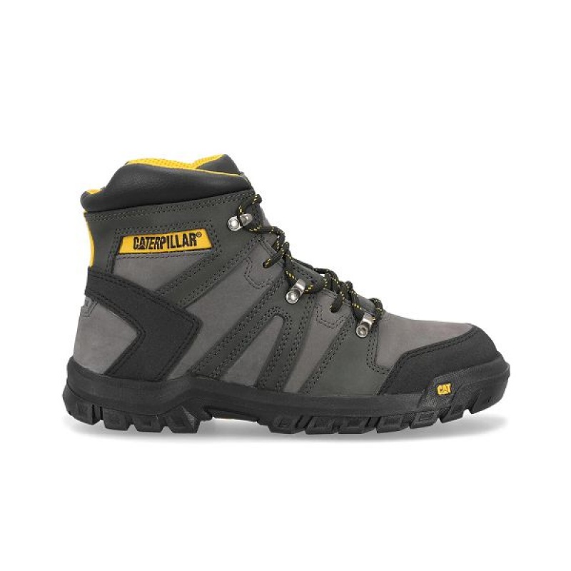 Black Men\'s Caterpillar Threshold HKR ST M4M Industrial Work Boots | 139876-OLM