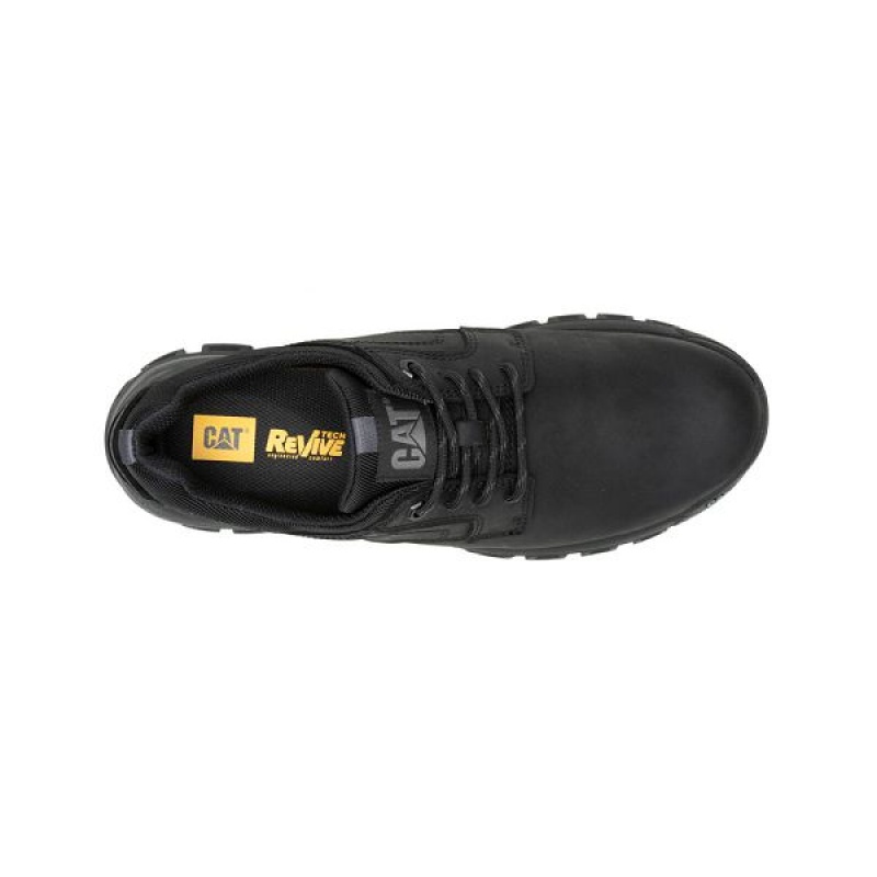 Black Men's Caterpillar Threshold Lace Low Casual Shoes | 604587-AIK