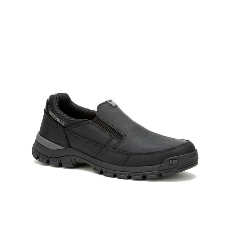 Black Men\'s Caterpillar Threshold Slip On | 541802-IUV