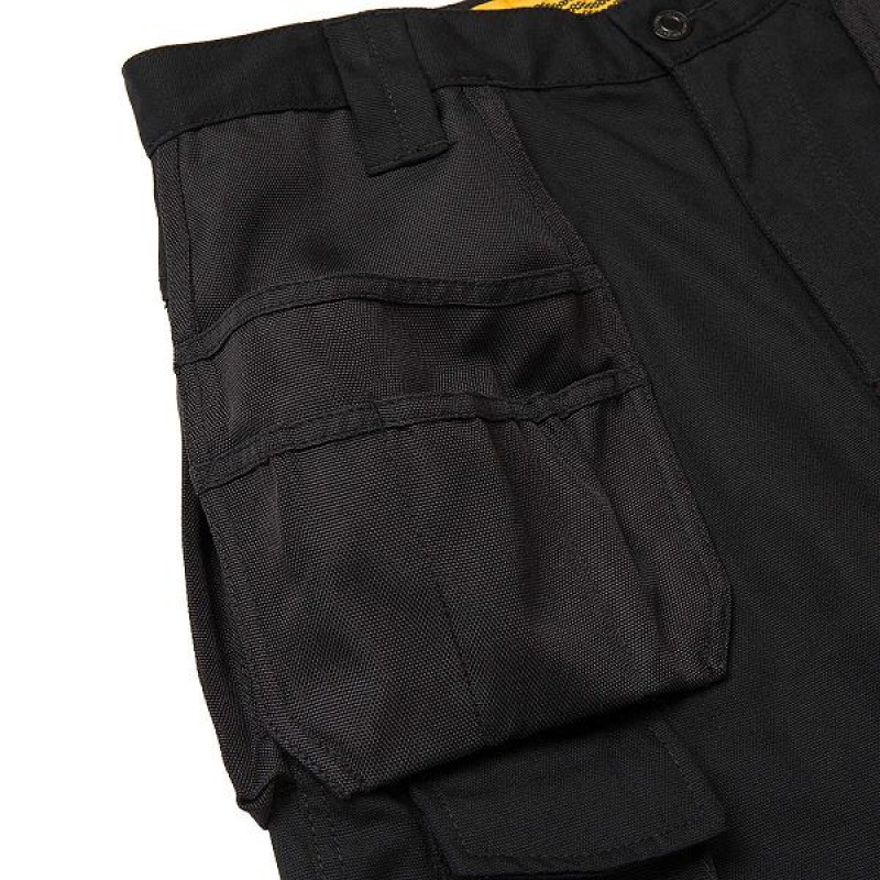 Black Men's Caterpillar Trademark Trouser Pants | 143968-DXI