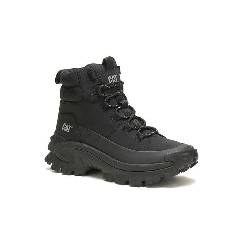 Black Men's Caterpillar Trespass Waterproof Galosh Boots | 157902-XJZ