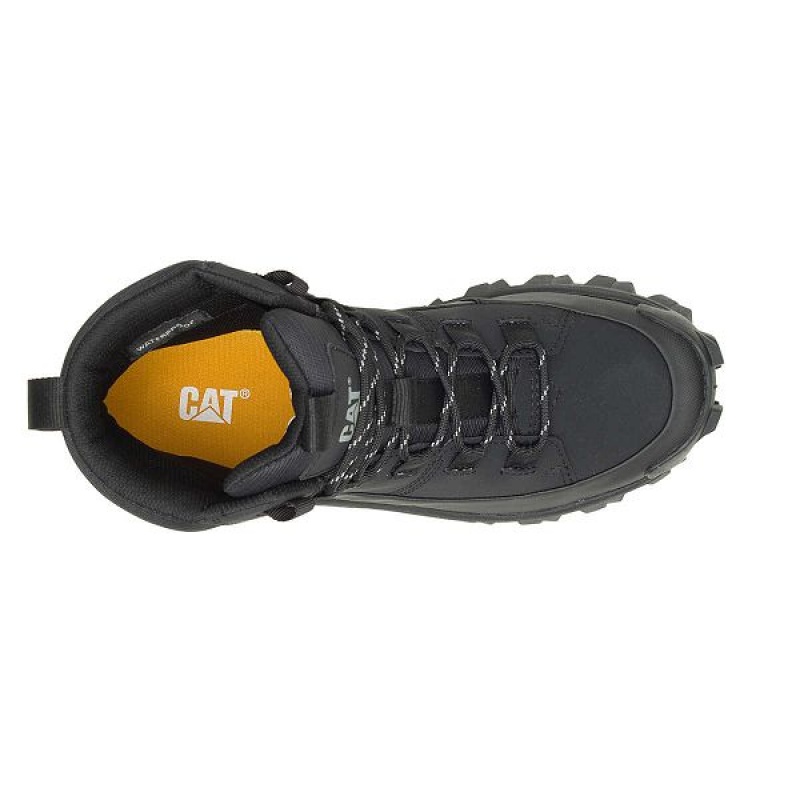 Black Men's Caterpillar Trespass Waterproof Galosh Boots | 157902-XJZ