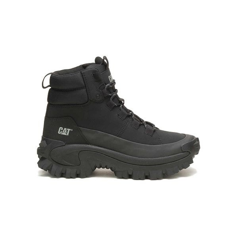 Black Men\'s Caterpillar Trespass Waterproof Galosh Boots | 157902-XJZ