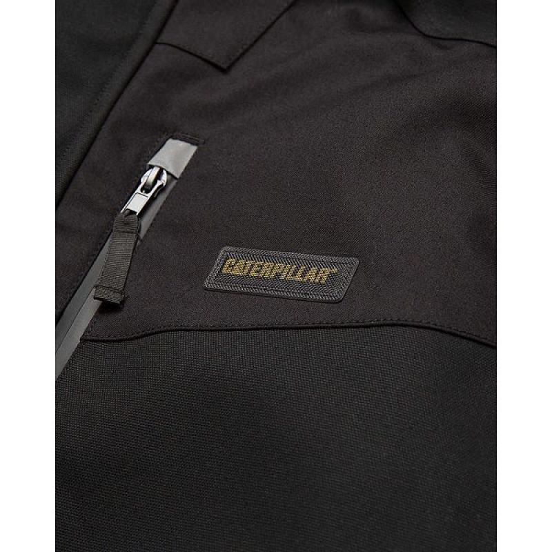 Black Men's Caterpillar Triton Insulated Belt Length Jackets | 901476-QOP