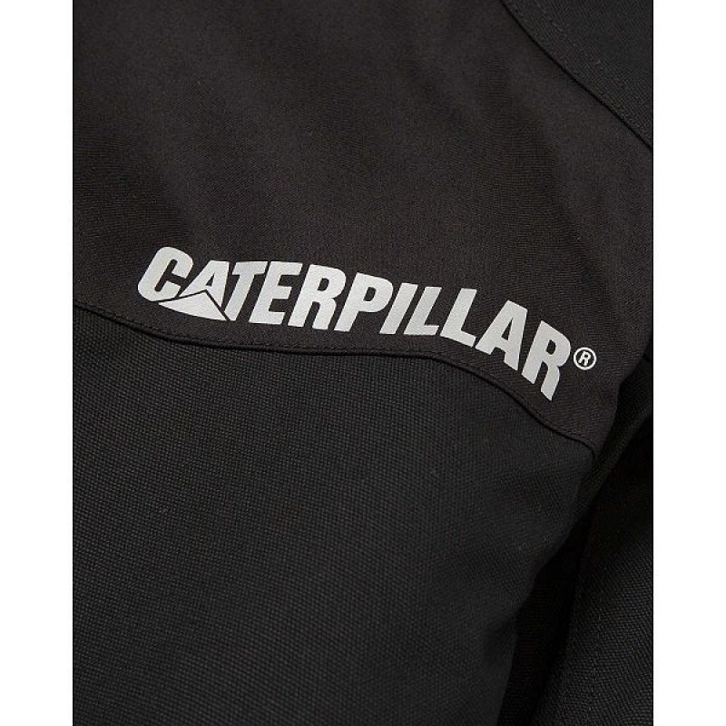 Black Men's Caterpillar Triton Insulated Belt Length Jackets | 901476-QOP