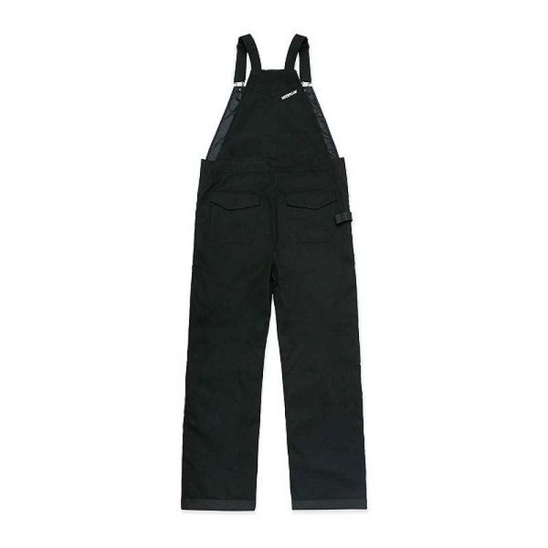 Black Men's Caterpillar Triton Insulated Bib Pants | 326958-ADP