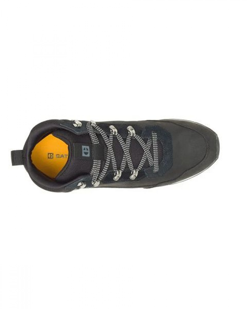 Black Men's Caterpillar Ventura Hiker Hi Sneakers | 795863-OUQ