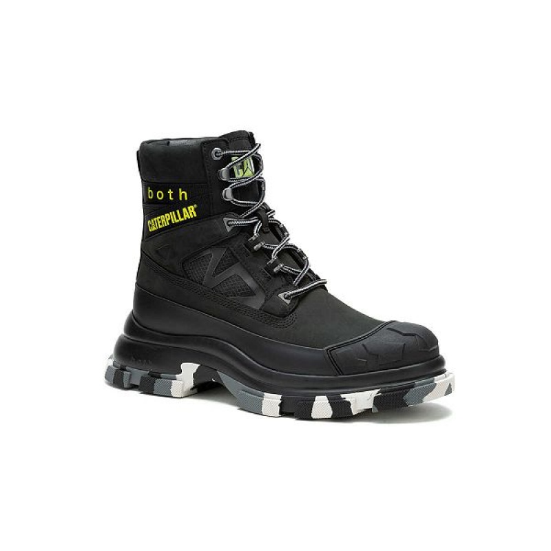 Black Women's Caterpillar Cat Footwear x both GAO Pioneer Boots | 518460-SLJ