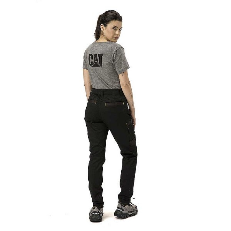 Black Women's Caterpillar Elite Operator Trouser Pants | 173452-RWK