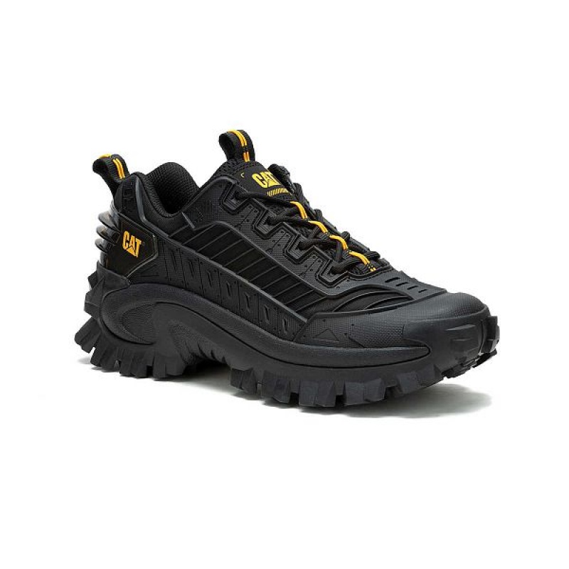 Black Women's Caterpillar Intruder Mecha Sneakers | 984620-TGI