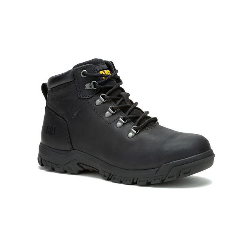 Black Women's Caterpillar MAE ST S3 HRO WR SRA Work Boots | 385426-CVX